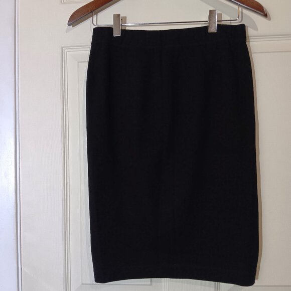 Vince Camuto Elastic Waist Straight Pull-On Pencil Skirt Black XS - Picture 3 of 4